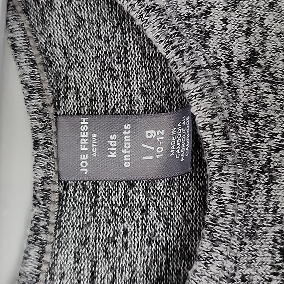 Joe fresh active kids girls one piece jumper grey gray large 10 12 - Picture 3 of 4